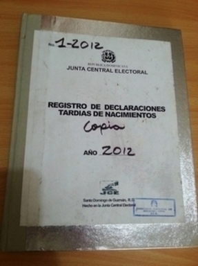 Certificat de naissance dominicain 6